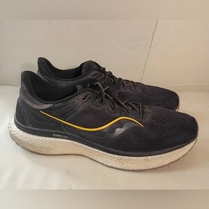 Saucony Hurricane 23 Black ViZi Gold S20615-45 Men's 13 M